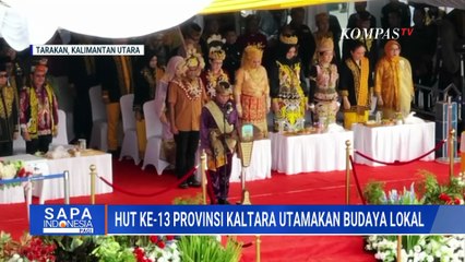 Peringatan HUT ke-13 Kalimantan Utara, Pemprov Gelar Upacara Penuh Nuansa Adat | SAPA PAGI