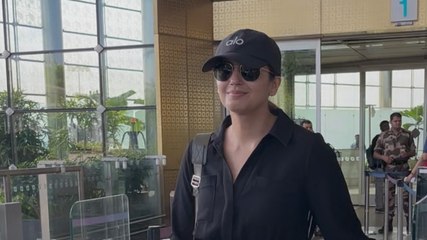 एयरपोर्ट पर कैजुअल लुक में स्पॉट हुईं Huma Qureshi