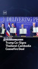 Trump Co-Signs Thailand-Cambodia Ceasefire Deal