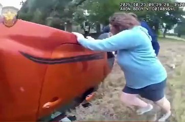 Cops saved people involved in accident