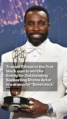 Tramell Tillman makes history for Emmy win