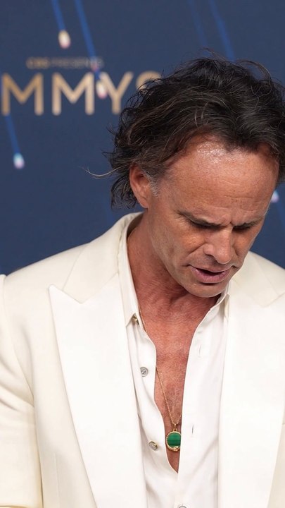 Walton Goggins hits the Emmys red carpet