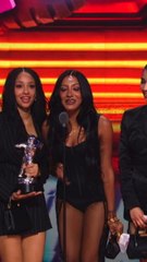 Katseye reveals this is 'first time ever doing this' as they accept award at the VMAs