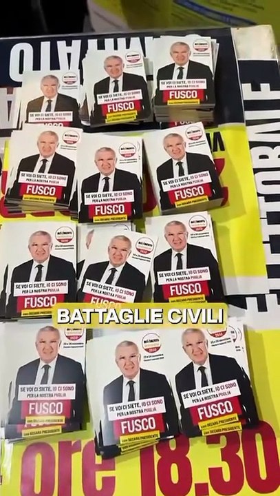 Roberto Fusco - A Villa Castelli è partita la nostra corsa per le regionali (26.10.25)