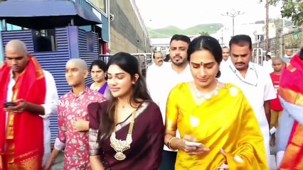 Artist Surekha Vani and Daughter Supritha Visits Tirumala