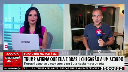 Em encontro com Lula, Trump afirma que EUA e Brasil chegarão a acordo