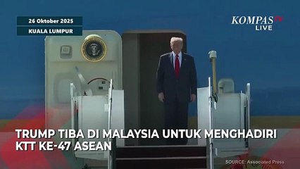 Momen Jet Tempur Malaysia Kawal Donald Trump di Air Force One saat Tiba Hadiri KTT ASEAN