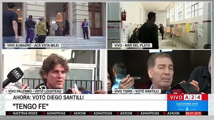 Diego Santilli votó y dejó un mensaje: "El Presidente fue claro y dijo que corregiremos todo lo que tenemos que corregir"