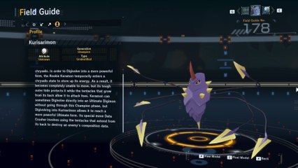 kurisarimon all digivolution/de-digivolution/profile Digimon Story Time Stranger