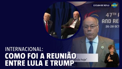 Mauro Vieira fala sobre reunião entre Lula e Trump