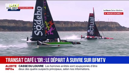 Transat Café L'Or: le départ de la course a commencé pour les Ultim