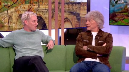 Jon Bon Jovi appears shocked at Jamie Lang’s song confession during live interview