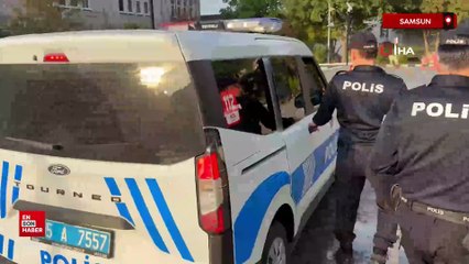 Samsun’da zorla gül satmak isteyen 2 kişi olay çıkartınca tutuklandı