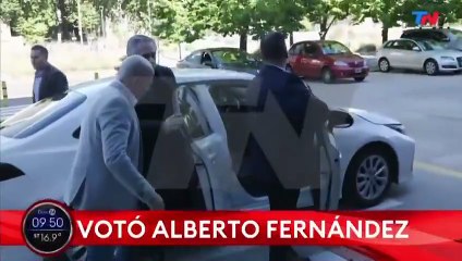 Votó Alberto Fernández