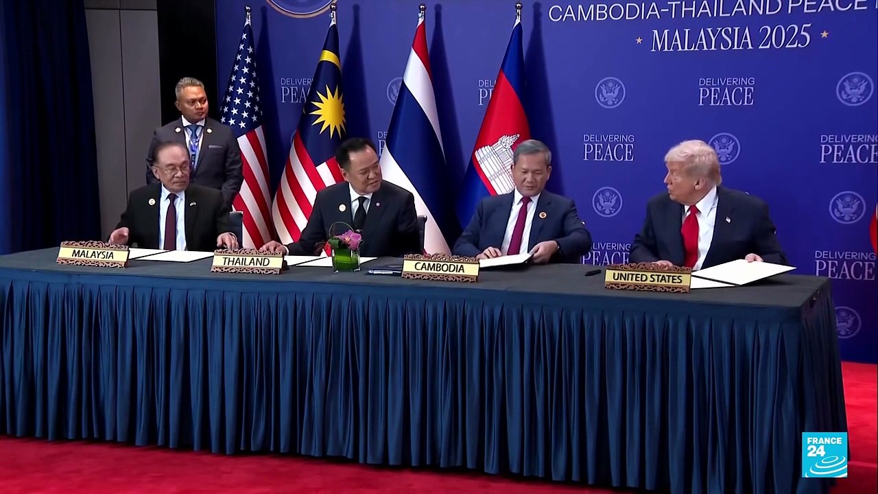 Camboya y Tailandia extienden el cese el fuego en presencia de Trump