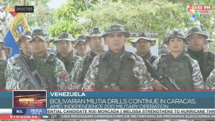 Venezuela, Bolivarian Milita drills continue in Caracas, amid “Independence 200” military operation