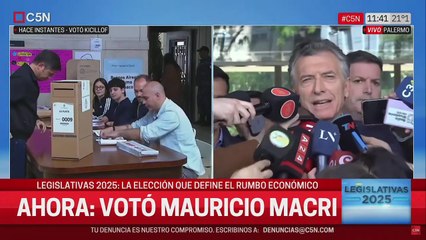 Votó Mauricio Macri