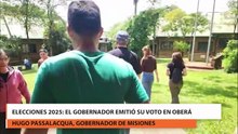 El gobernador emitió su voto en Oberá Hugo Passalacqua, gobernador de Misiones