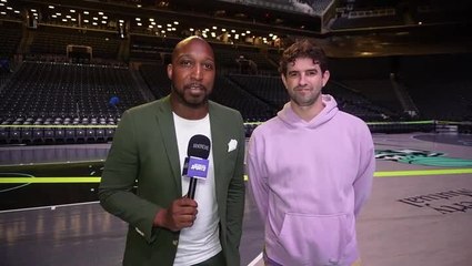 Dexter Henry and Myles Ehrlich after Liberty's win over Wings
