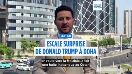 Escale surprise de Donald Trump au Qatar, avant sa tournée asiatique