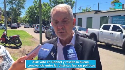 Alak votó en Gonnet y resaltó la buena convivencia entre las distintas fuerzas políticas