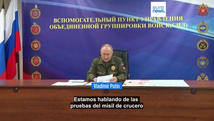 Rusia prueba un nuevo misil nuclear "único en el mundo", según Putin