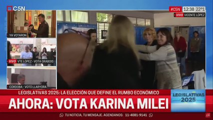 Votó Karina Milei