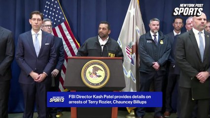 FBI Director Kash Patel provides details on illegal gambling arrests that include Terry Rozier, Chauncey Billups