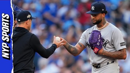 Boone explains Luis Gil's early exit from Game 1 of AL Division Series