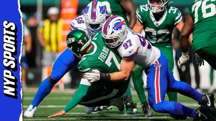 Jets' Justin Fields in concussion protocol after exiting Bills game