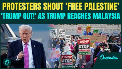 ‘TRUMP NOT WELCOME!’ – Anti-Trump Protesters FLOOD Malaysia Streets; Chant ‘Free Palestine’