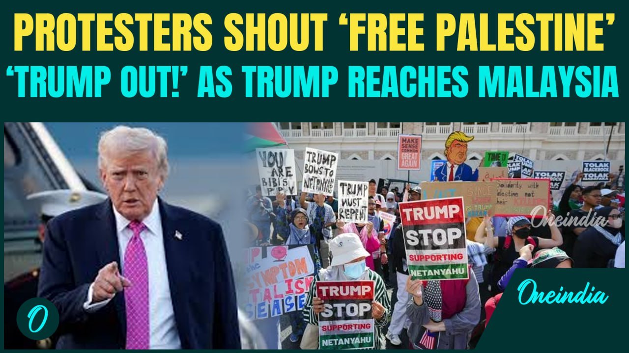 ‘TRUMP NOT WELCOME!’ – Anti-Trump Protesters FLOOD Malaysia Streets; Chant ‘Free Palestine’