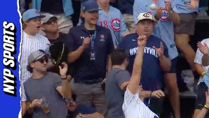 Anthony Rizzo Can't Catch Cubs Foul Ball