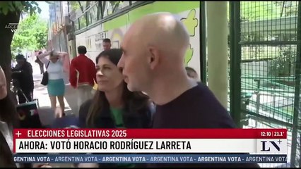 Votó Horacio Rodríguez Larreta