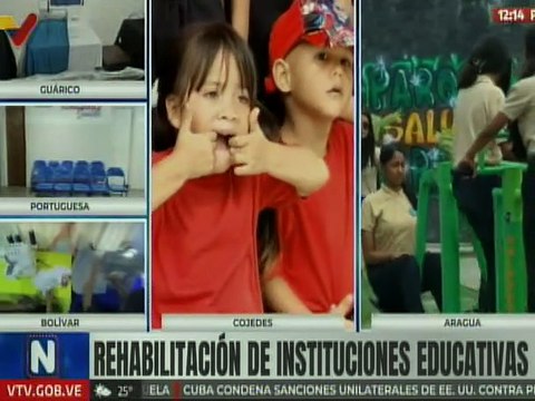 Poder Popular de Cojedes ejecuta obras de rehabilitación de instituciones educativas