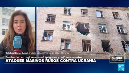 Rusia bombardea diez regiones ucranianas dejando seis muertos y causando apagones