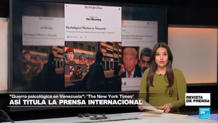 "Guerra psicológica en Venezuela": 'The New York Times'
