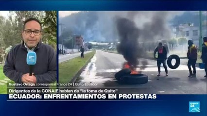 Otavalo se convierte en epicentro de protestas por la eliminación del subsidio al diésel