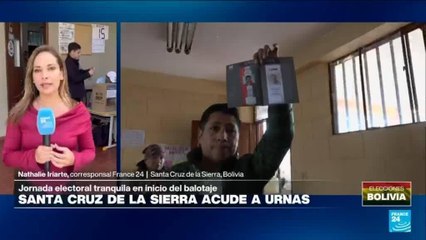 Informe desde Santa Cruz de la Sierra: empieza segunda vuelta electoral en Bolivia