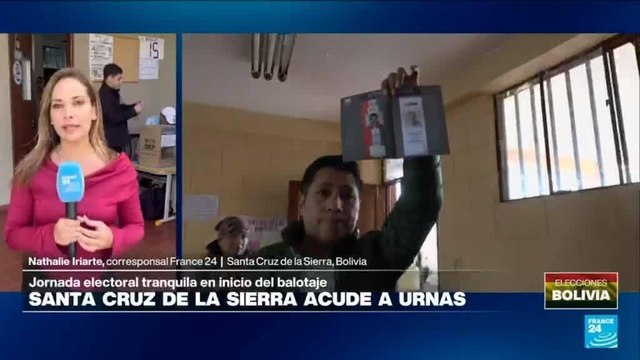 Informe desde Santa Cruz de la Sierra: empieza segunda vuelta electoral en Bolivia