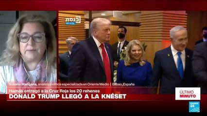Susana Mangana: "Trump está hoy en Israel para sacarse una foto con la familia de los rehenes"