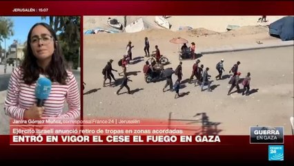 Alto el fuego en vigor en Gaza; Netanyahu amenaza a Hamás con reanudar los ataques si no se desarma