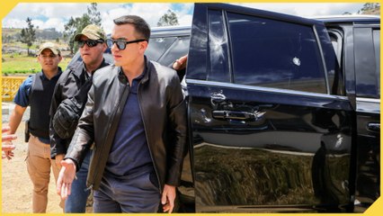 ¿El presidente de Ecuador fue atacado a tiros en una manifestación en su contra?