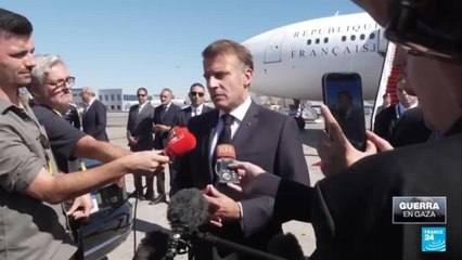 Macron y otros líderes mundiales llegan a Egipto para oficialización del "plan de paz" para Gaza