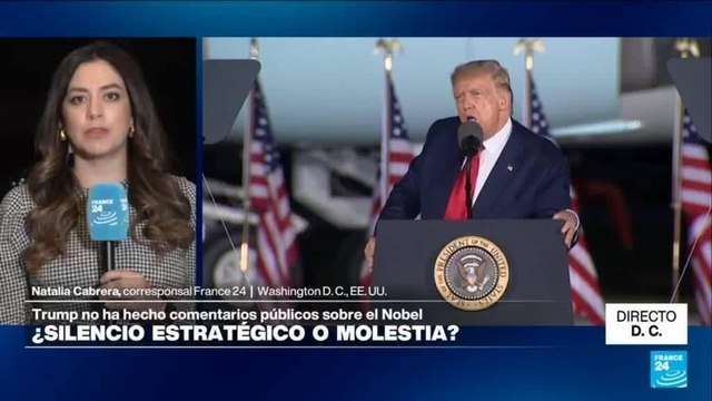 Directo D. C. y lo que dijo Trump sobre el Nobel de Paz recibido por María Corina Machado