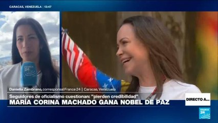 Directo a... Caracas y las reacciones del Nobel de Paz a María Corina Machado