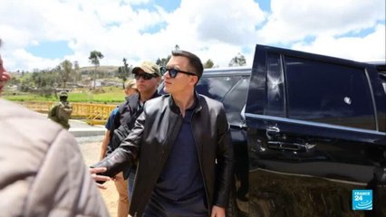 Presidencia de Ecuador denunció agresiones contra una caravana donde viajaba el presidente Noboa