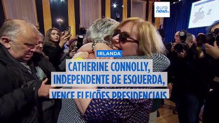 Catherine Connolly, candidata independente de esquerda, vence presidenciais irlandesas