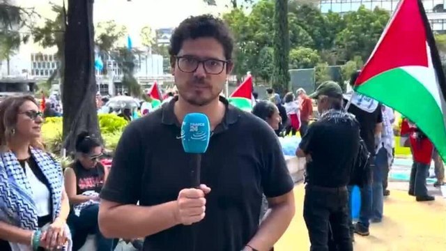 Manifestaciones propalestinas en Guatemala exigen a Arévalo tomar posición