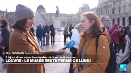 Le musée du Louvre reste fermé ce lundi après le braquage, les visiteurs déçus